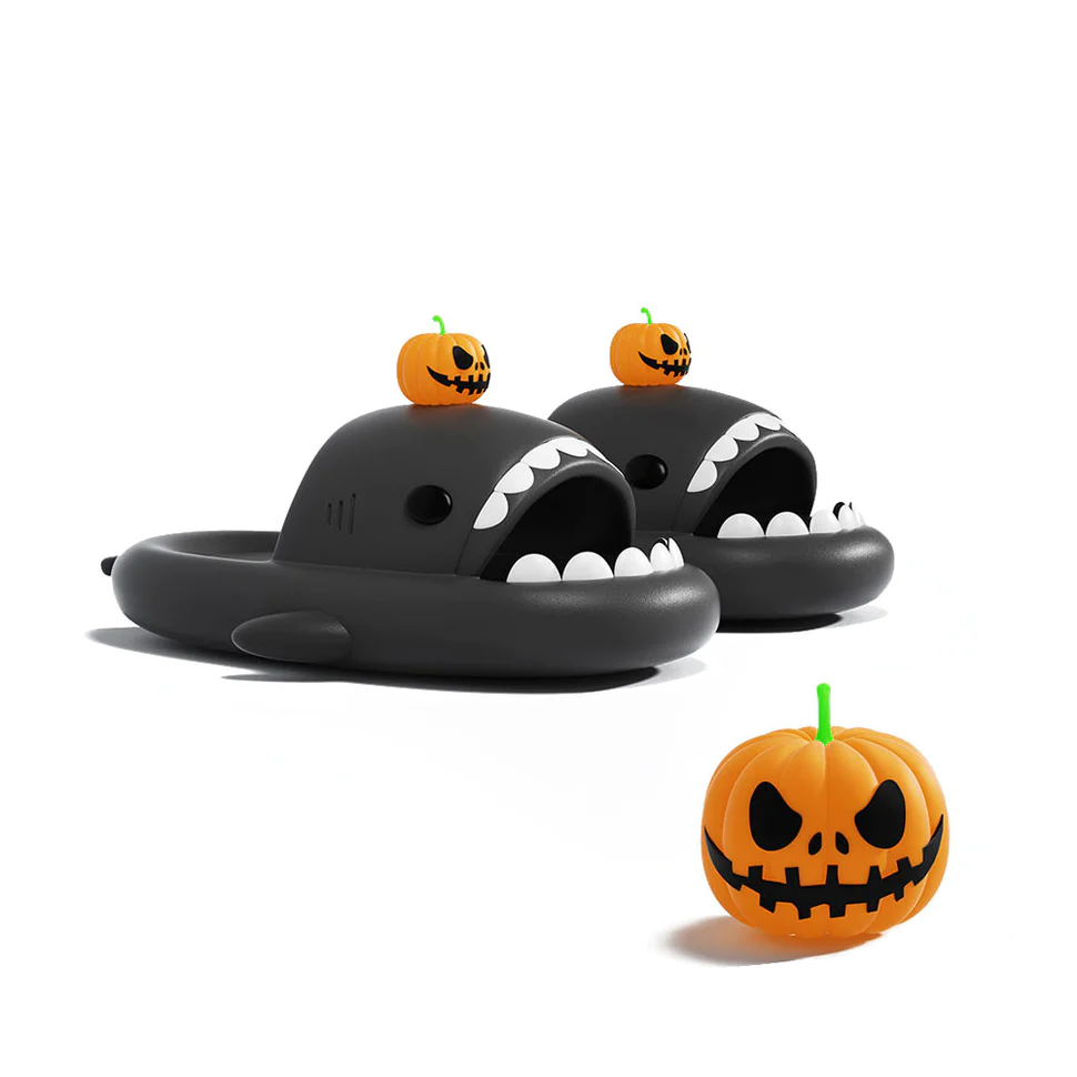 Shark Classic Slides - Pumpkin Slippers